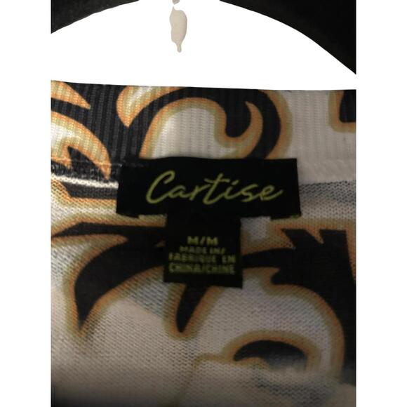 Cartise Sequin Tiger Print Zip Cardigan Top Size M Baroque Animal Statement - Picture 8 of 12